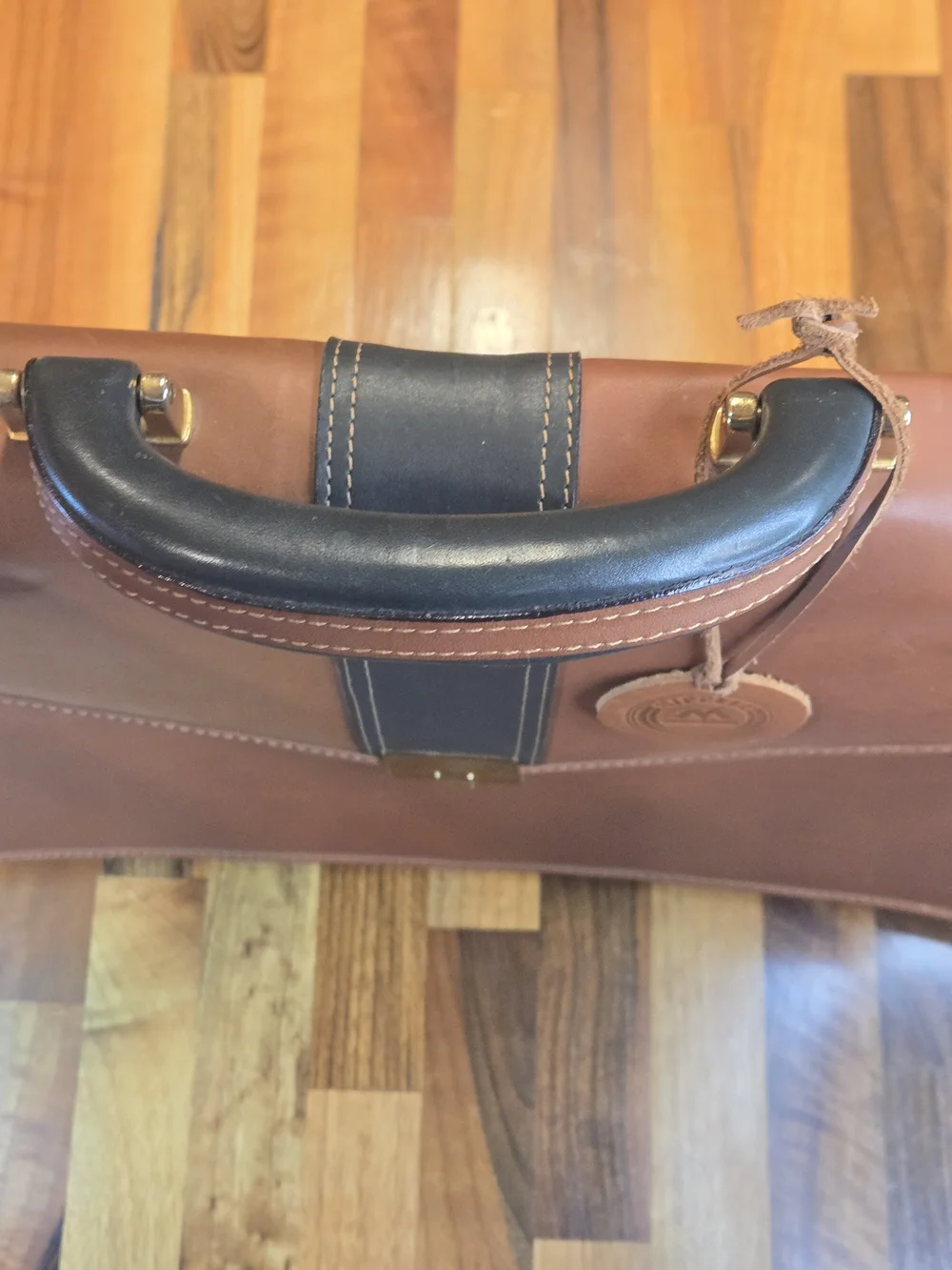 Mipelle Leather Briefcase 16.5